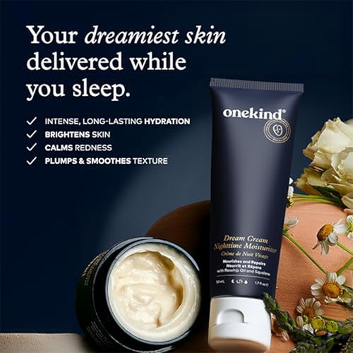 Onekind Nuit Crème Visage Texture Luxueuse — sensation soyeuse sans fini gras