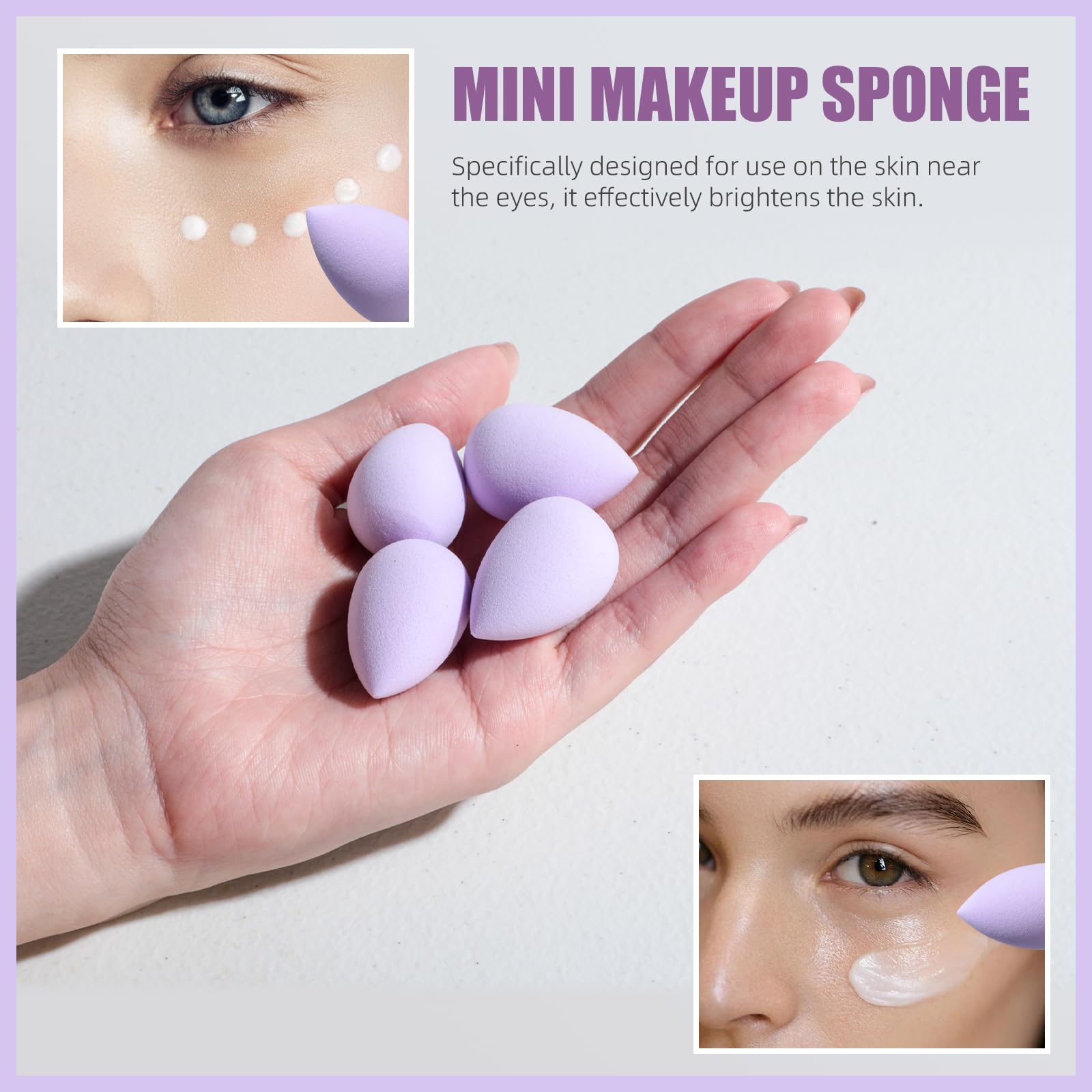 Oneleaf éponges maquillage, application uniforme et efficace.