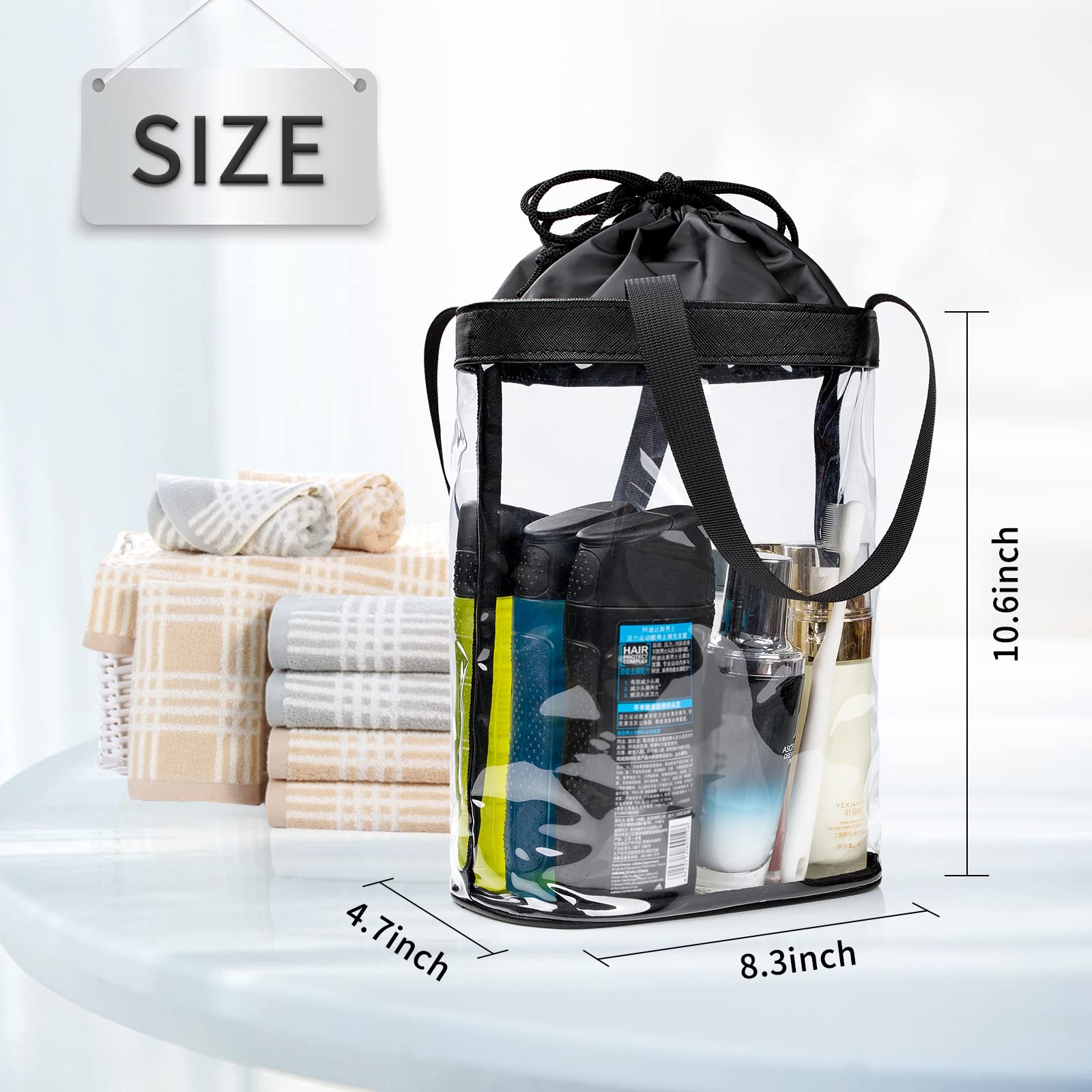 Sac transparent Onemoky étanche et durable, protège vos produits en déplacement.