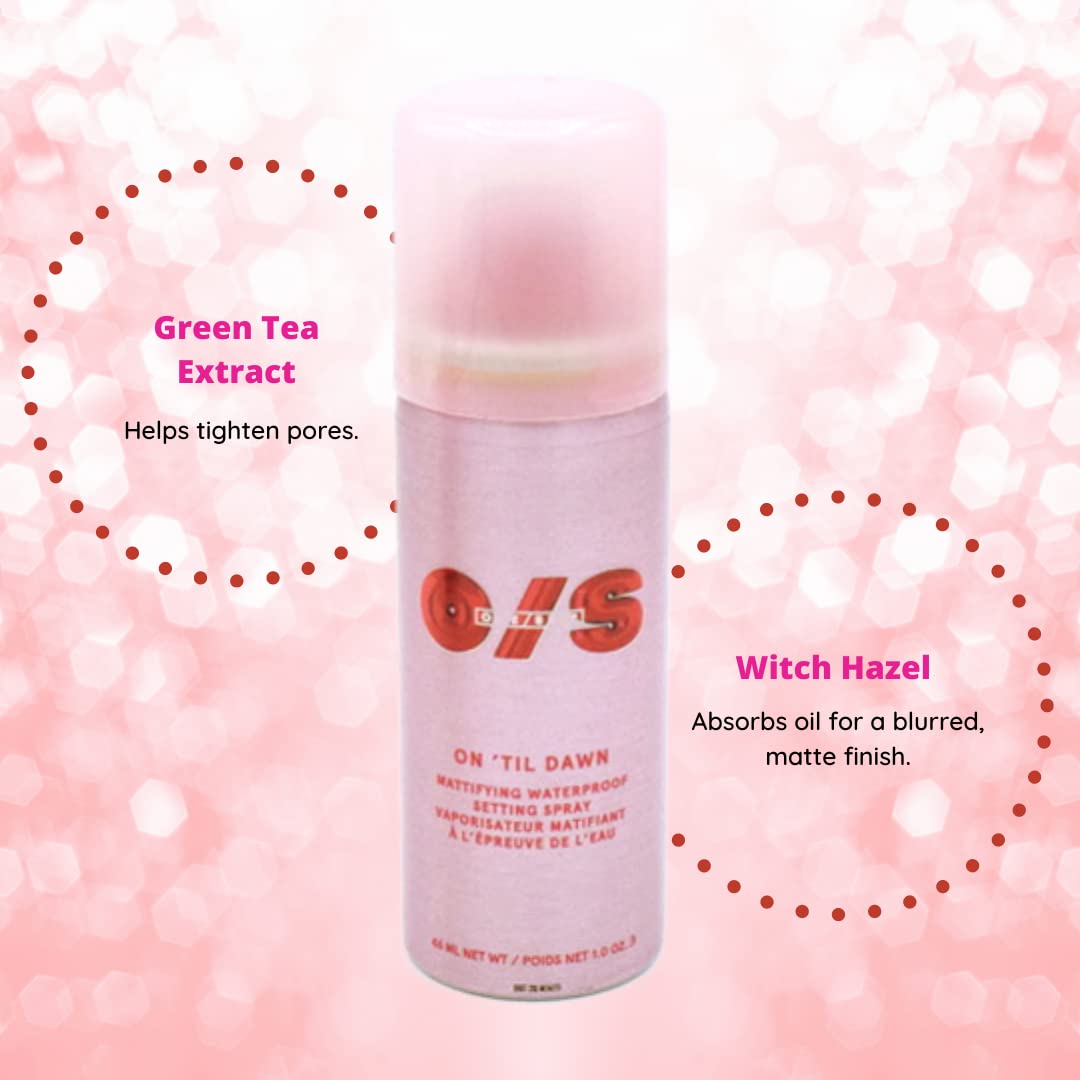 ONE/SIZE by Patrick Starrr mini setting spray highlights waterproof formula for all-day wear