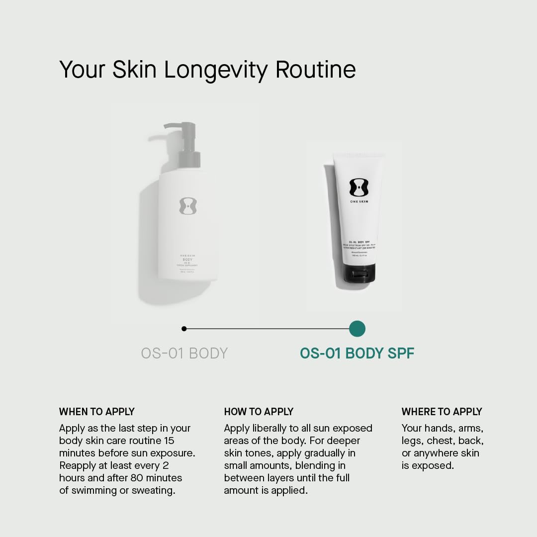 oneskin BODY SPF OS-01, antioxydants puissants pour protéger la peau.