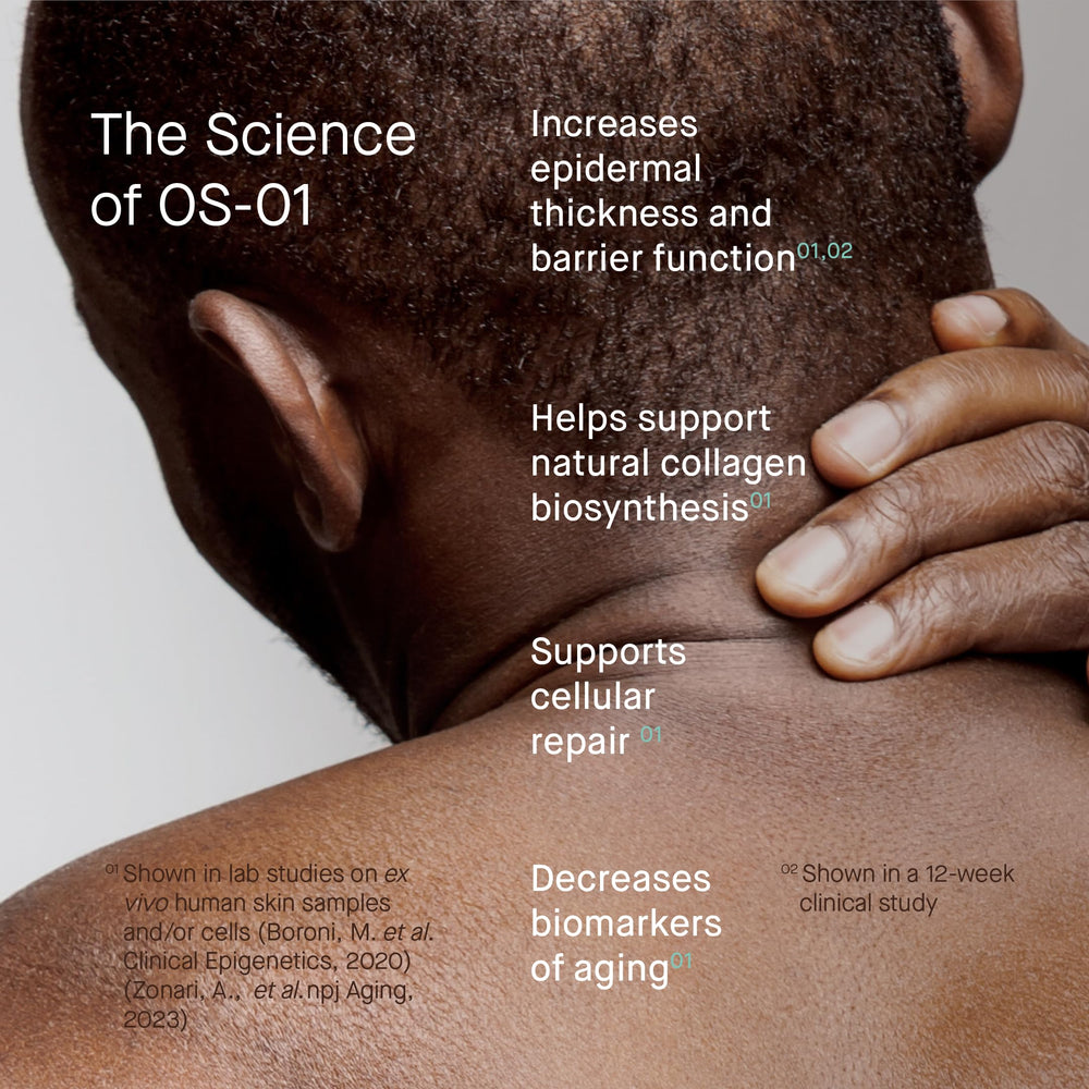 OneSkin FACE SPF OS-01 emballage élégant et pratique pour la routine.