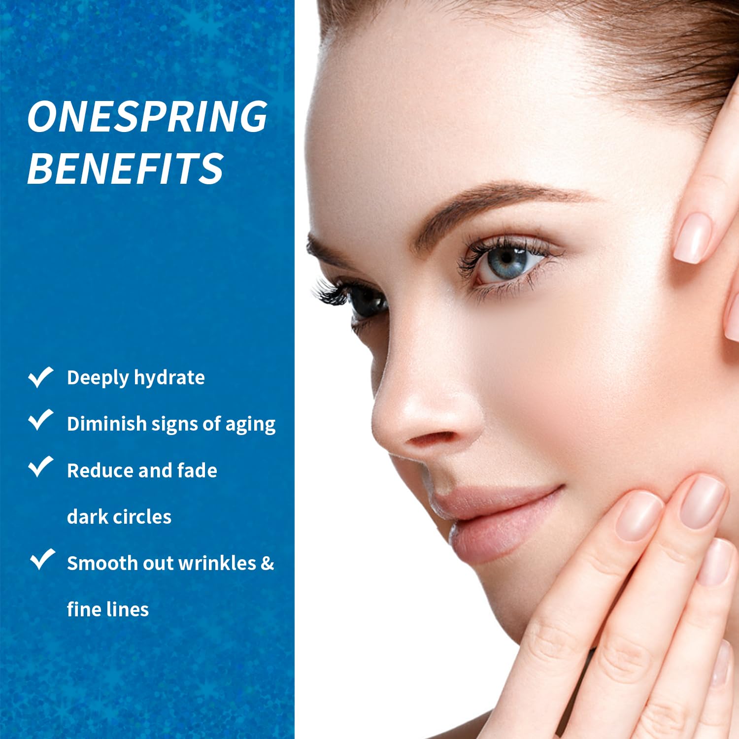 Patchs contour des yeux Onespring avec effet anti-âge et lissage