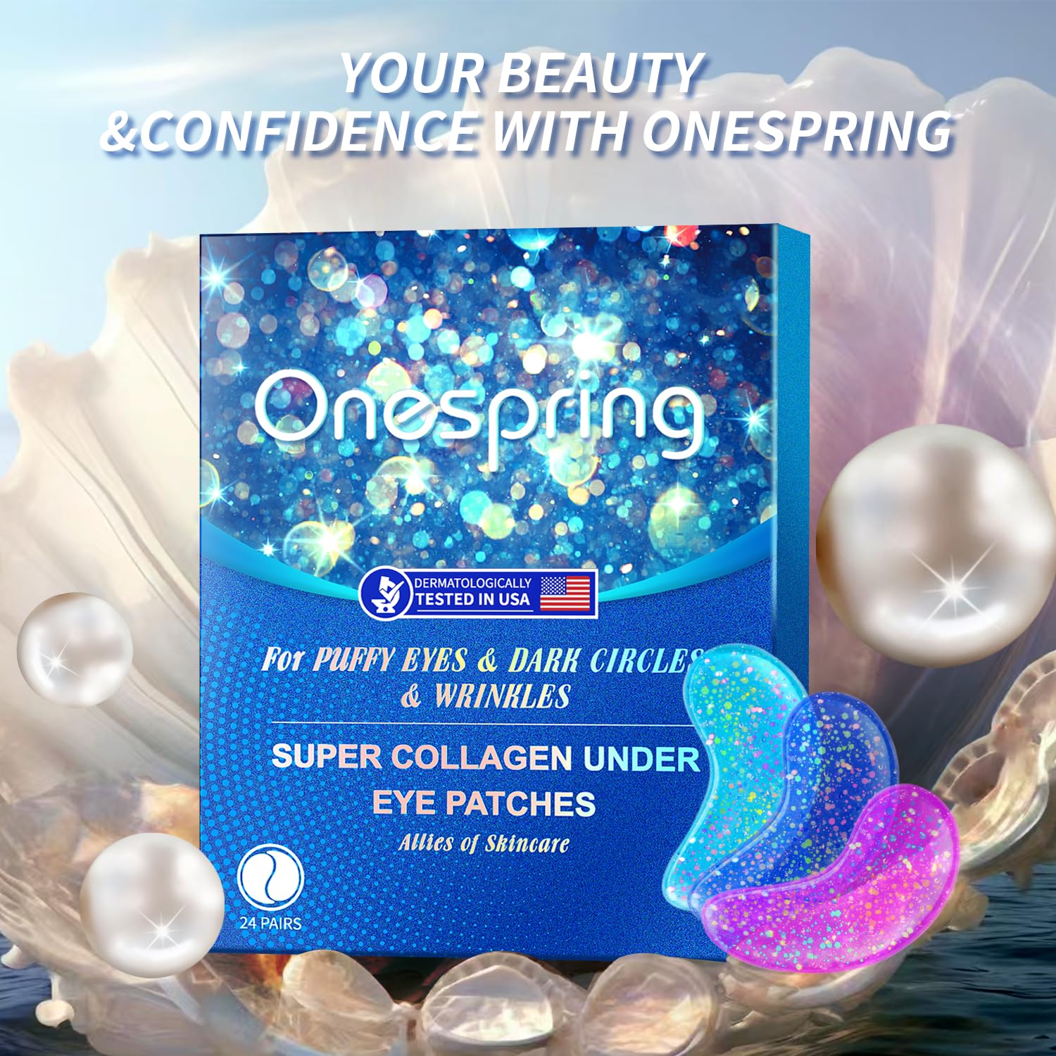 Patchs gel yeux Onespring, idée cadeau e9le9gante