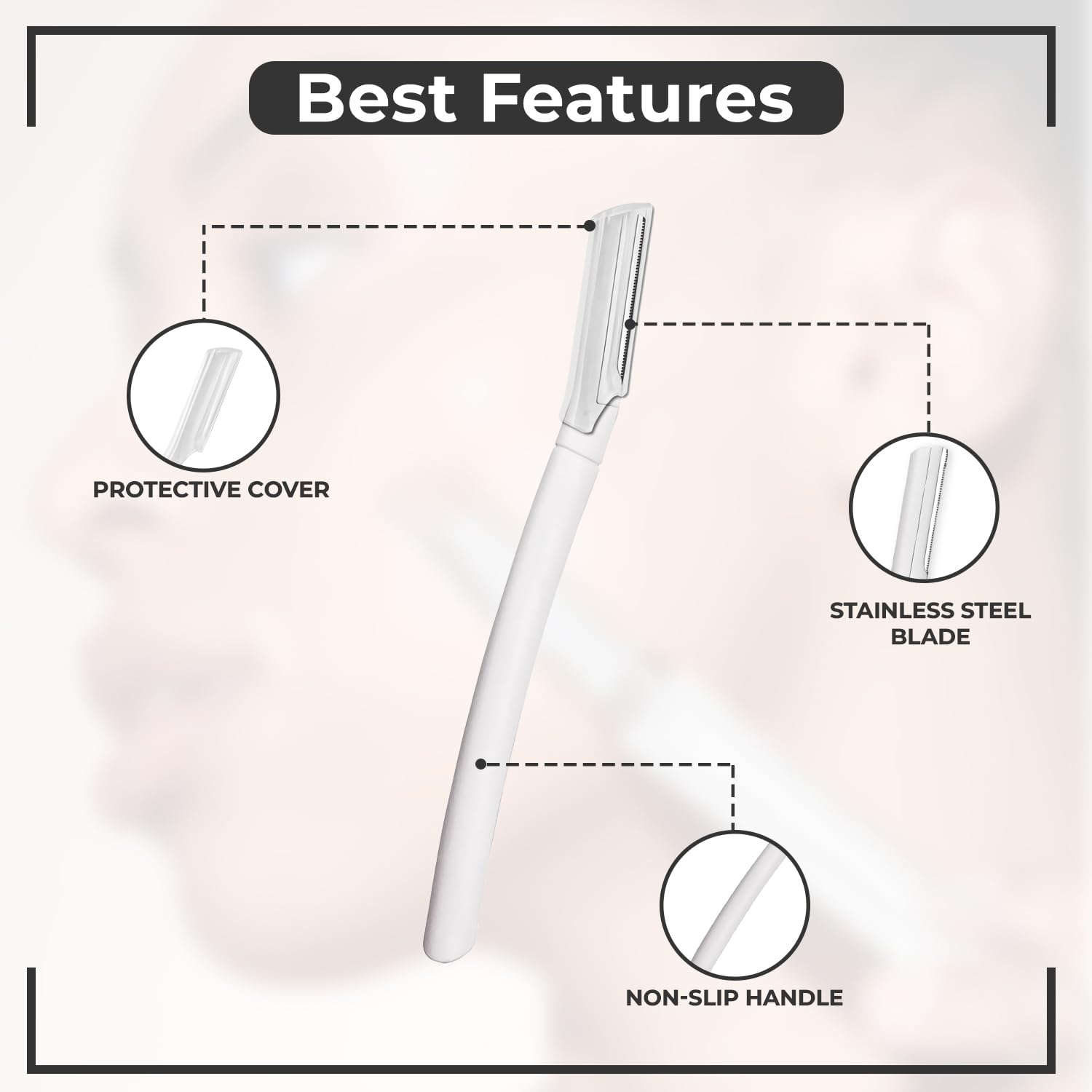Ongle Visage Precision élimine le duvet du visage en douceur.