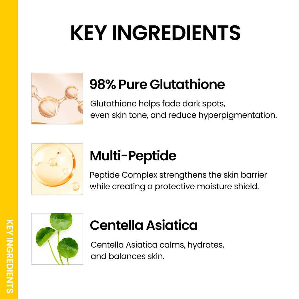 ONGREDIENTS Brume Barrière Éclat — extrait de glutathion pur 98%