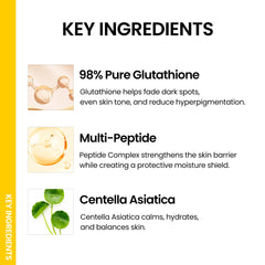 ONGREDIENTS Brume Barrière Éclat — extrait de glutathion pur 98%