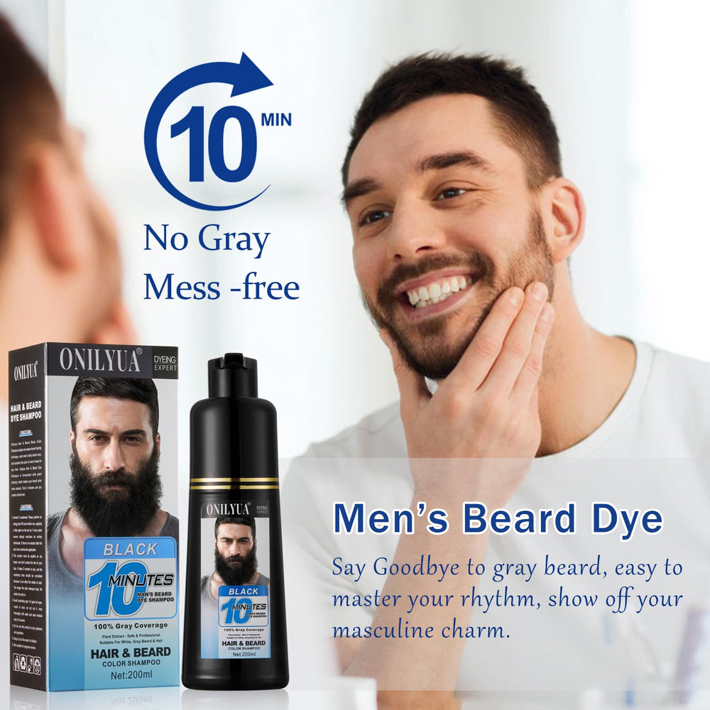 Onilyua Application-moustache-barbe: coloration ciblée, résultat naturel