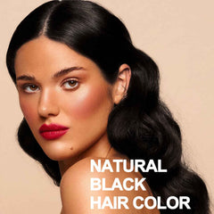 Onilyua extraits naturels, couleur noire douce et uniformité des cheveux.
