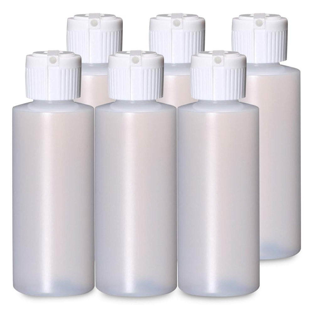 Onisavings Bouteilles cylindriques en plastique avec bouchon à clapet, versement précis.