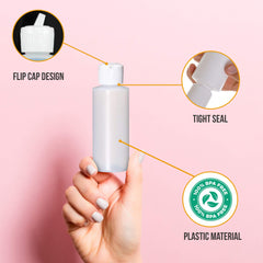 Onisavings Bouteilles plastique cap étanche, prévention des fuites lors du voyage.