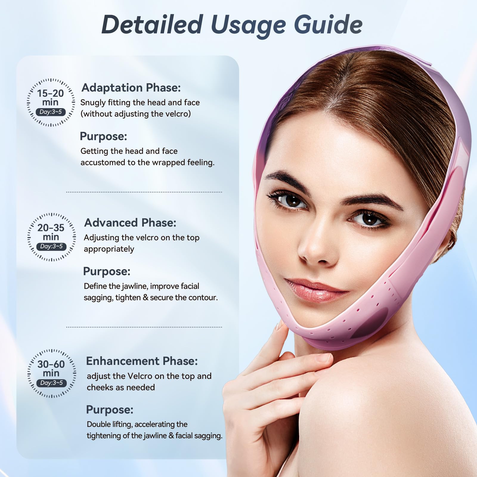 ONLUKY design 8D s’adapte parfaitement au contour du visage pour un ajustement.