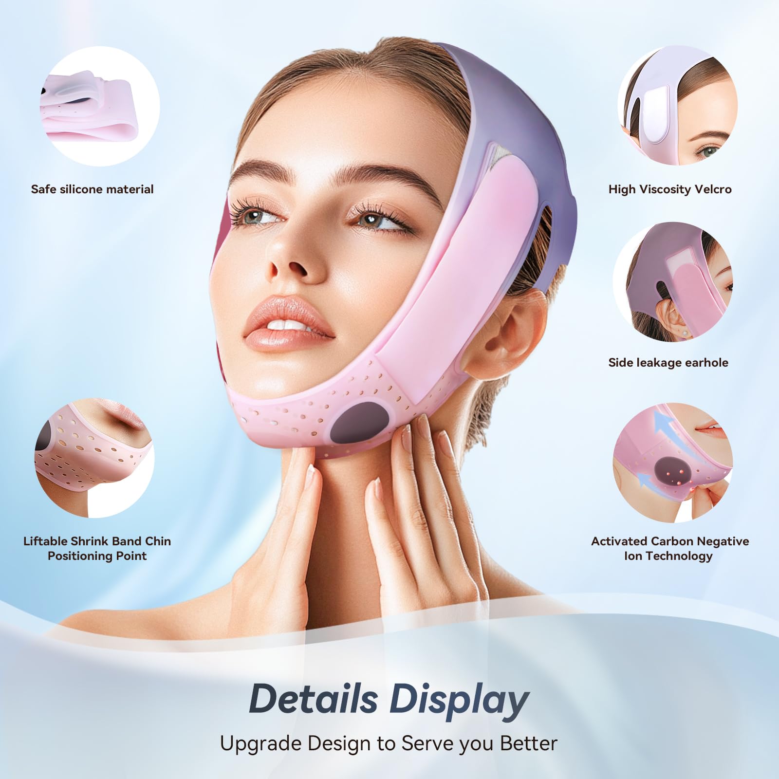 ONLUKY silicone alimentaire hypoallergenique, sûr pour toutes les peaux.