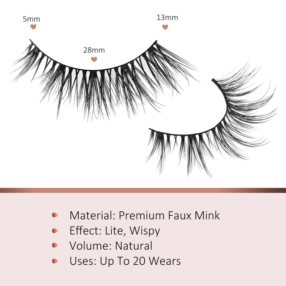 Onlyall bande cils fins regard naturel pour un look frais