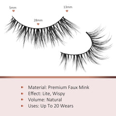 Onlyall bande cils fins regard naturel pour un look frais