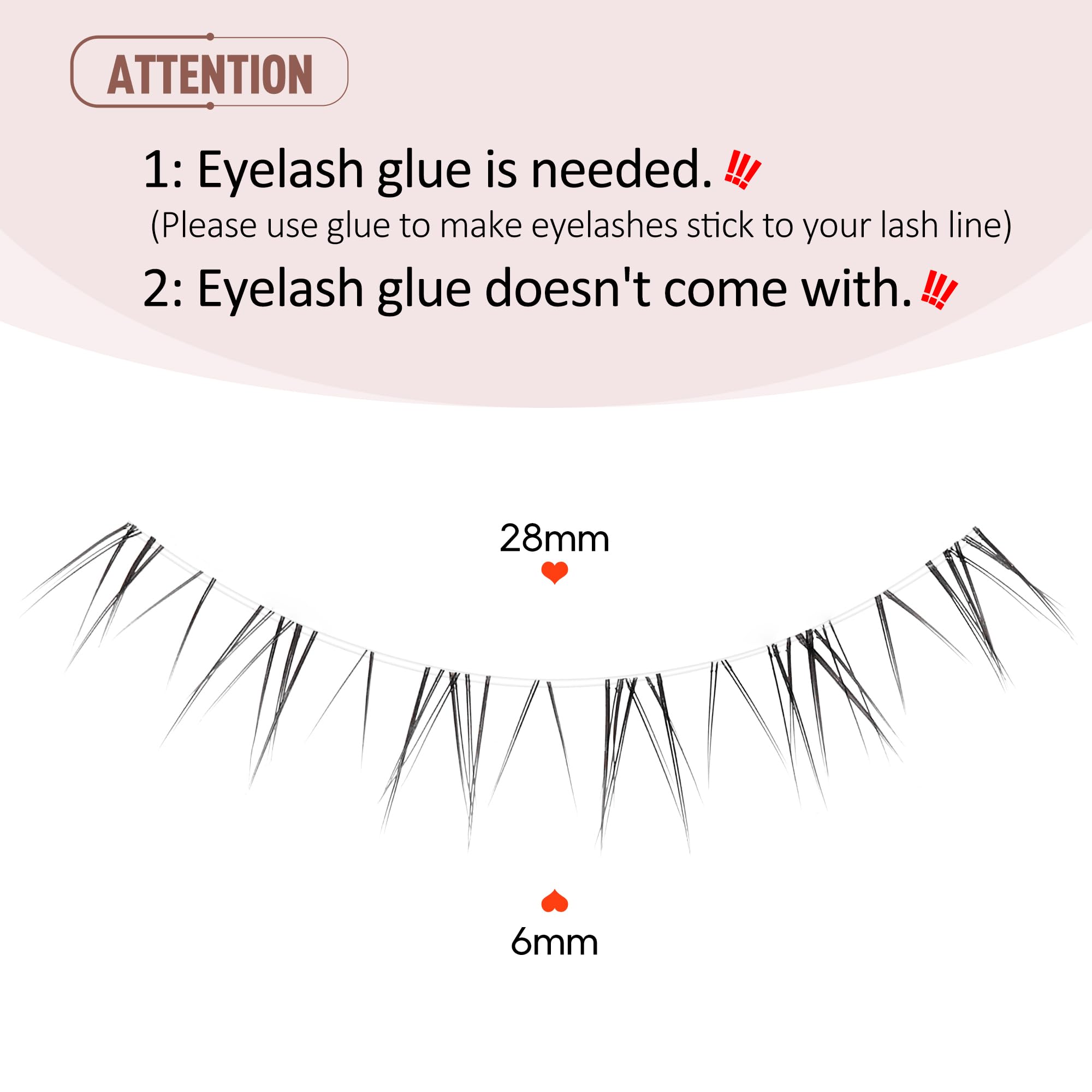 Onlyall bande cils mince pour un look discret et confortable