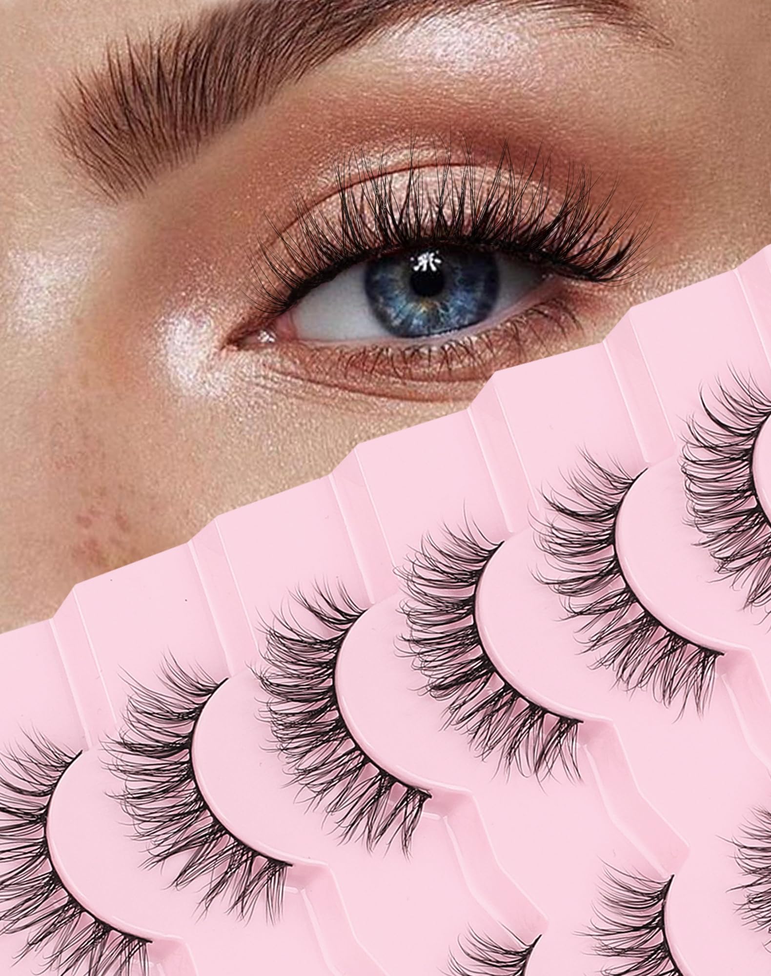 Onlyall cils bande mince pour un regard naturel et confortable.