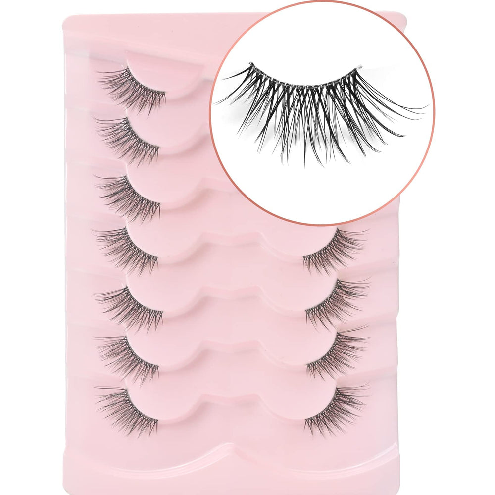 Onlyall cils 7 paires C02 longueur 6-14 mm