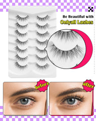 Onlyall Cils adapté forme yeux amandes et rondes