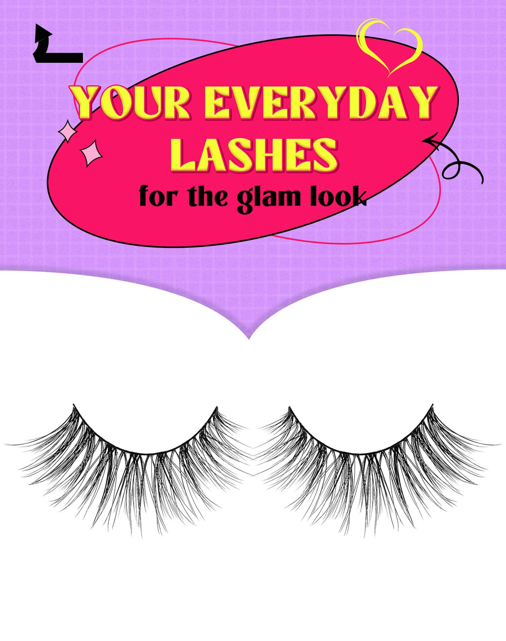 Onlyall Cils bande robuste qui garde la forme