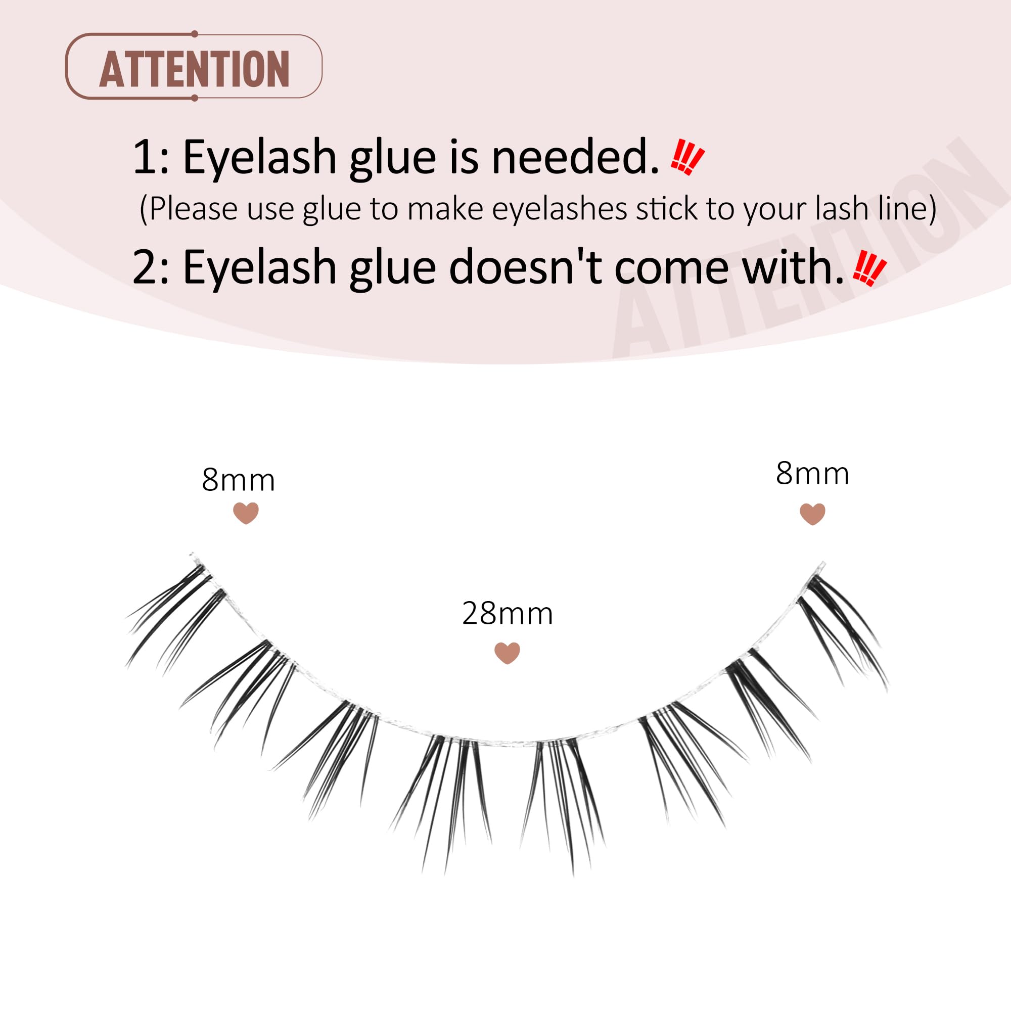 Onlyall cils bas faux poids plume pour une sensation légère toute la journée.