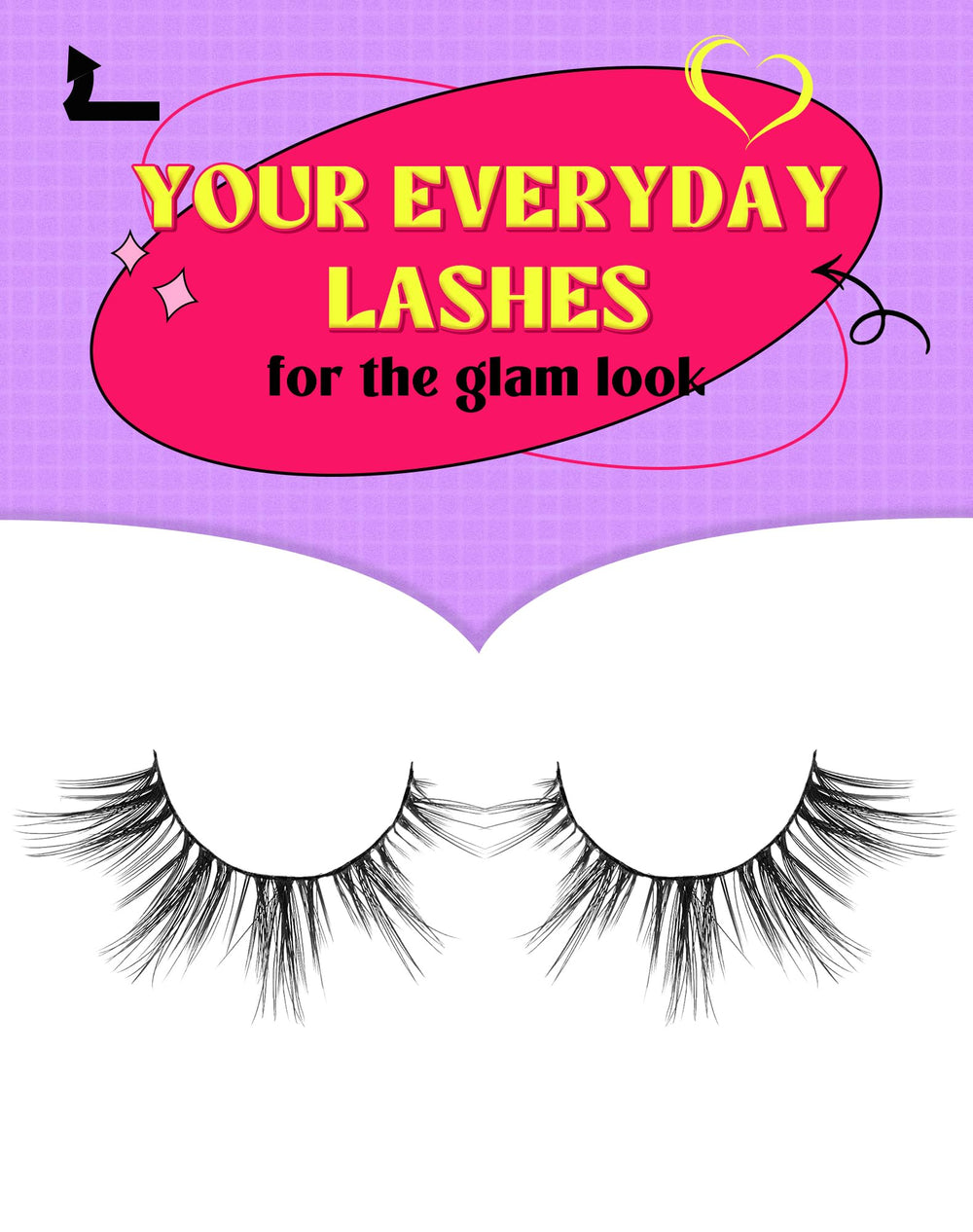 Onlyall cils compatibles avec toutes les formes d'yeux pour un ajustement optimal.