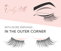 Onlyall cils effet plume pour un regard doux