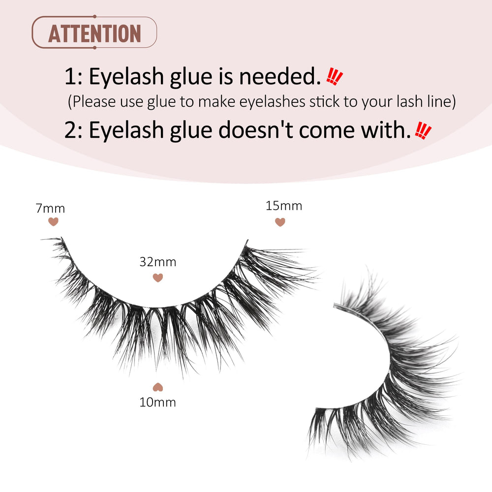 Onlyall cils-faux s'adapte à toutes les formes d'yeux pour un maintien fiable.