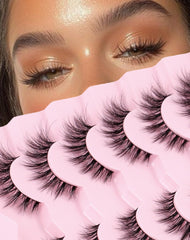 Onlyall cils-faux bande mince pour un regard naturel et léger toute la journée.