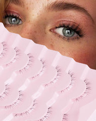 Onlyall cils faux bas sept paires ensemble pour un regard naturel et rapide à obtenir