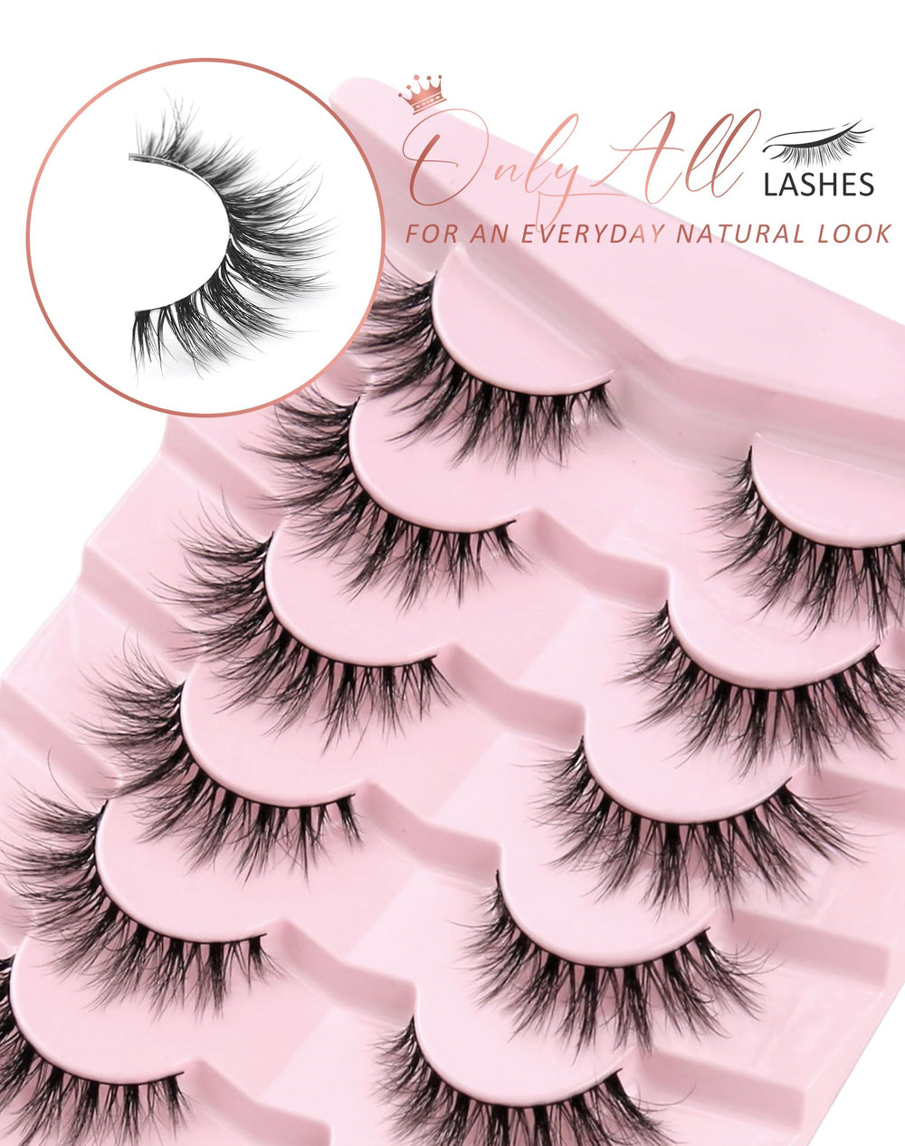 Onlyall cils-faux idéal pour quotidien, travail et événements spéciaux.