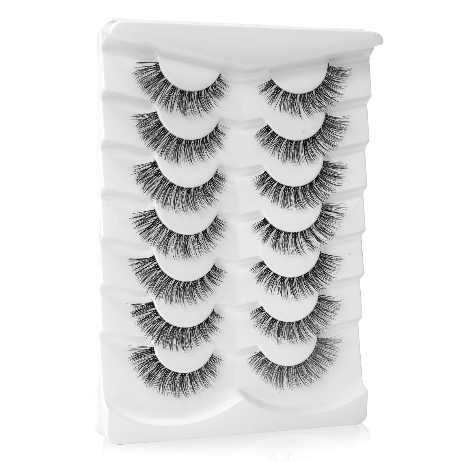 Onlyall cils mink naturels 14 mm A11 pour un effet duveteux et élégant.