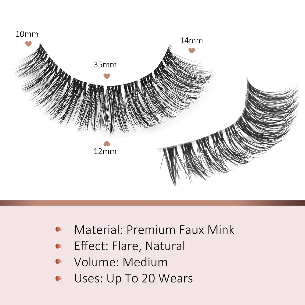 Onlyall cils mink naturels réutilisables, faciles à nettoyer et à réutiliser plusieurs fois.