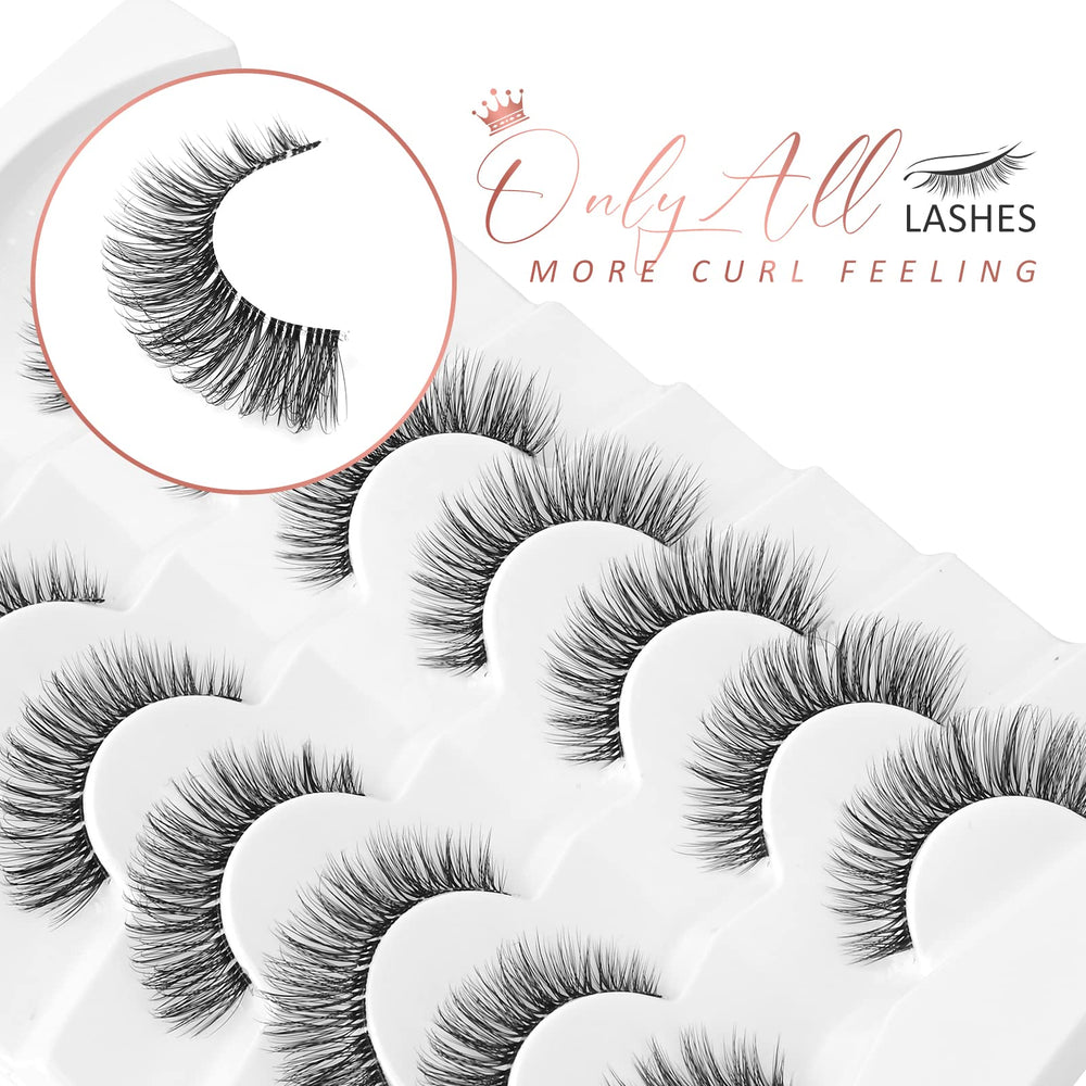 Onlyall cils mink naturels parfaits pour le quotidien, le travail, les événements.