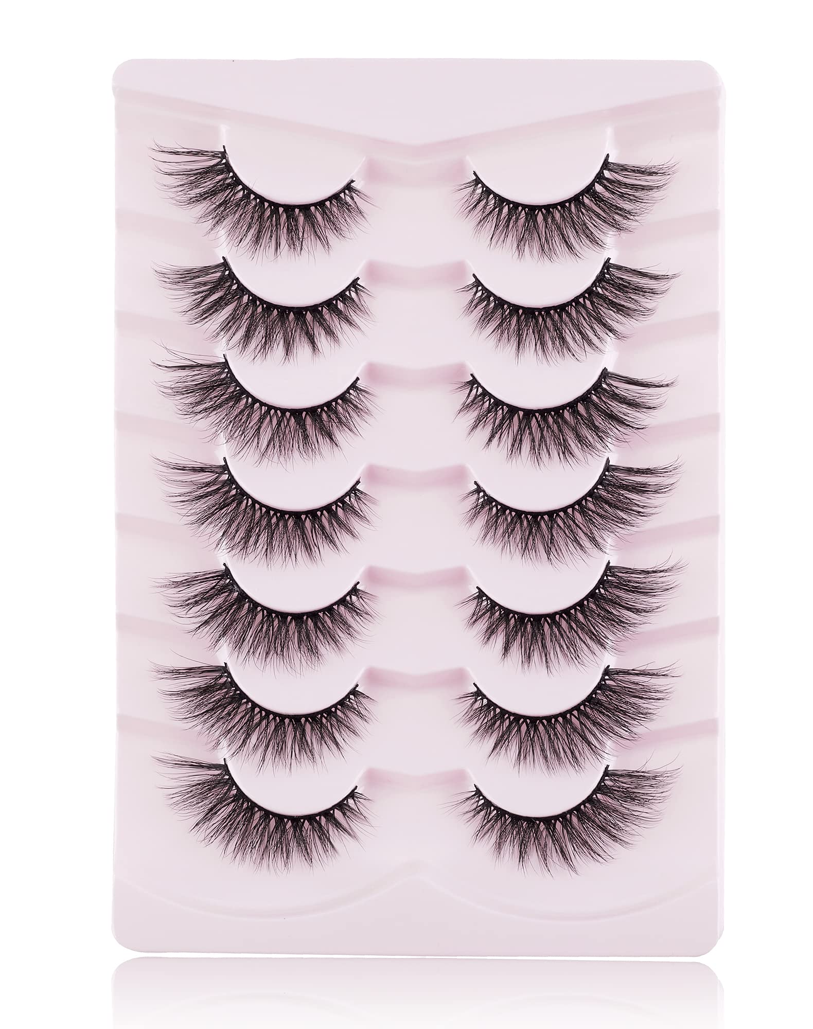 Onlyall cils mink oeil-de-chat, idéal pour maquillage quotidien et événements.