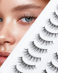 Onlyall cils naturels avec bande ultra fine pour un look discret et confortable.