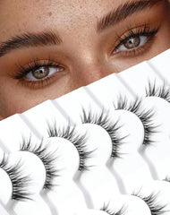 Onlyall cils naturels wispy 10mm pour un regard subtil et naturel.