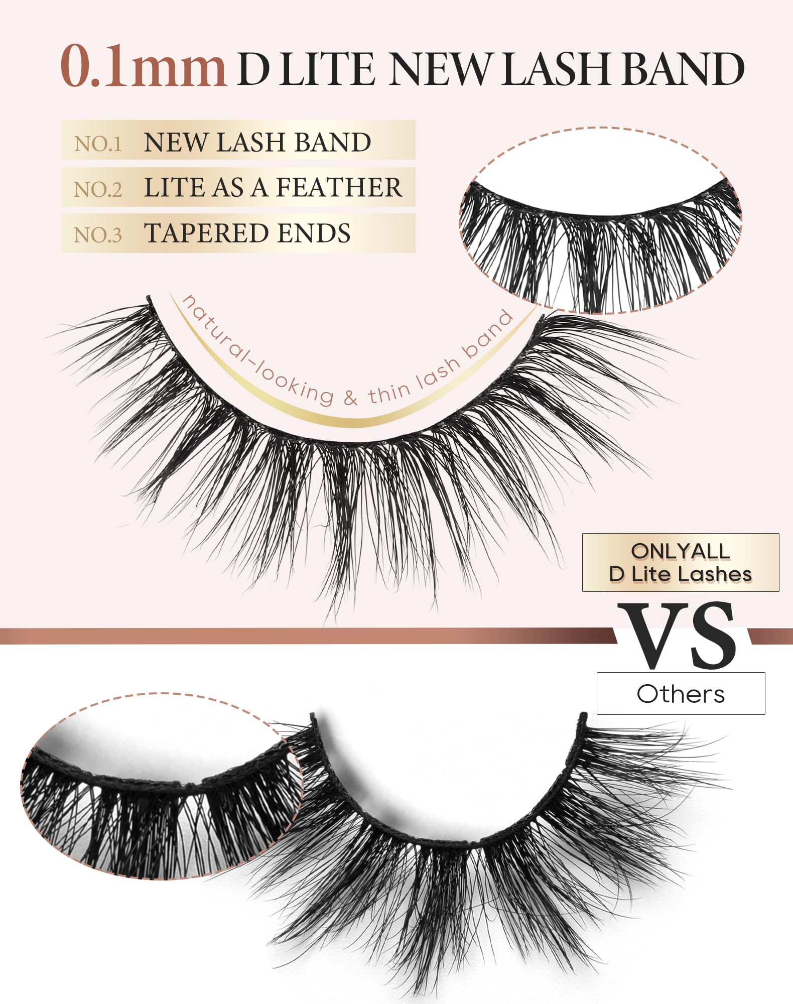 Onlyall cils wispy idéales pour les séances photo et occasions spéciales