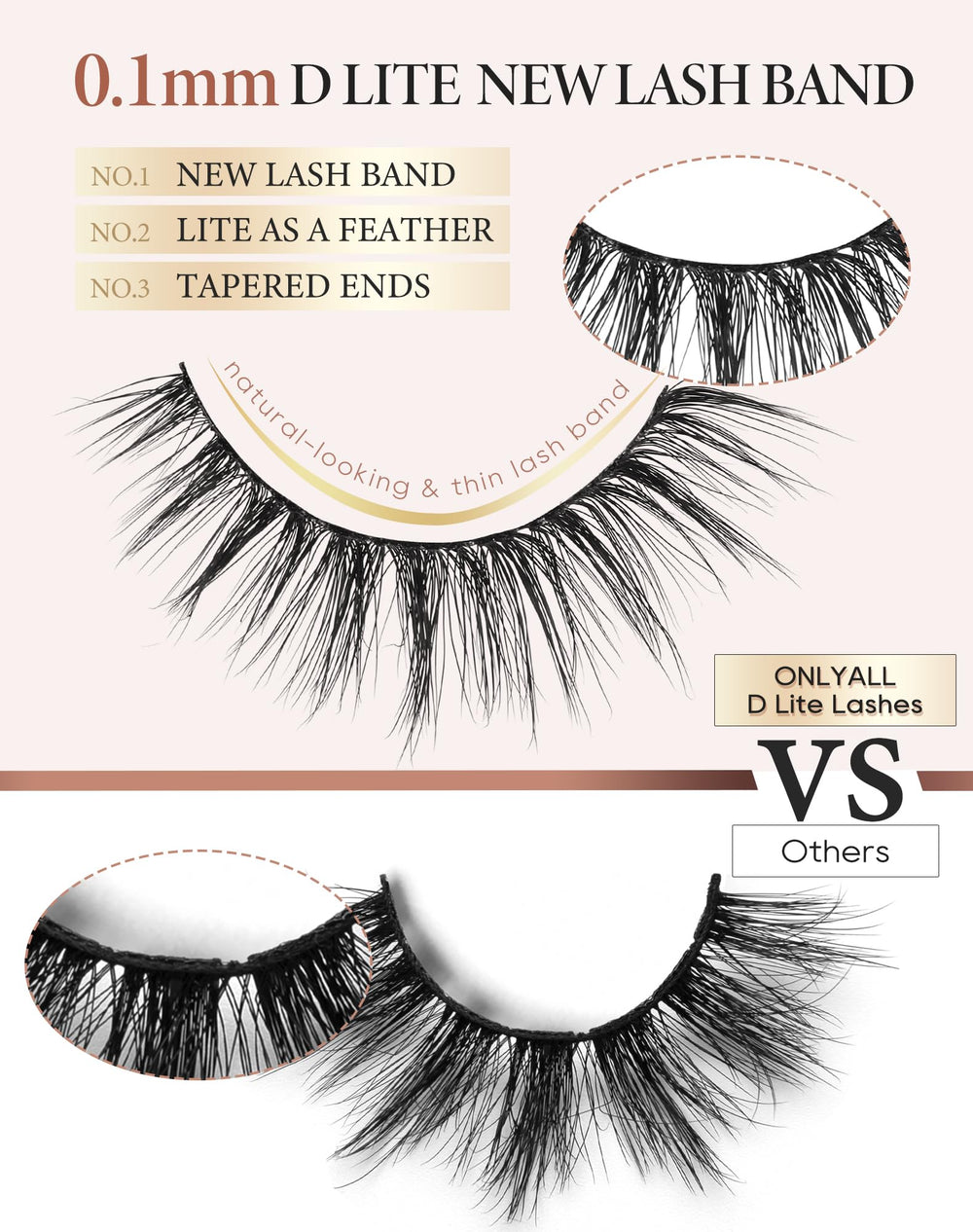Onlyall cils wispy idéales pour les séances photo et occasions spéciales