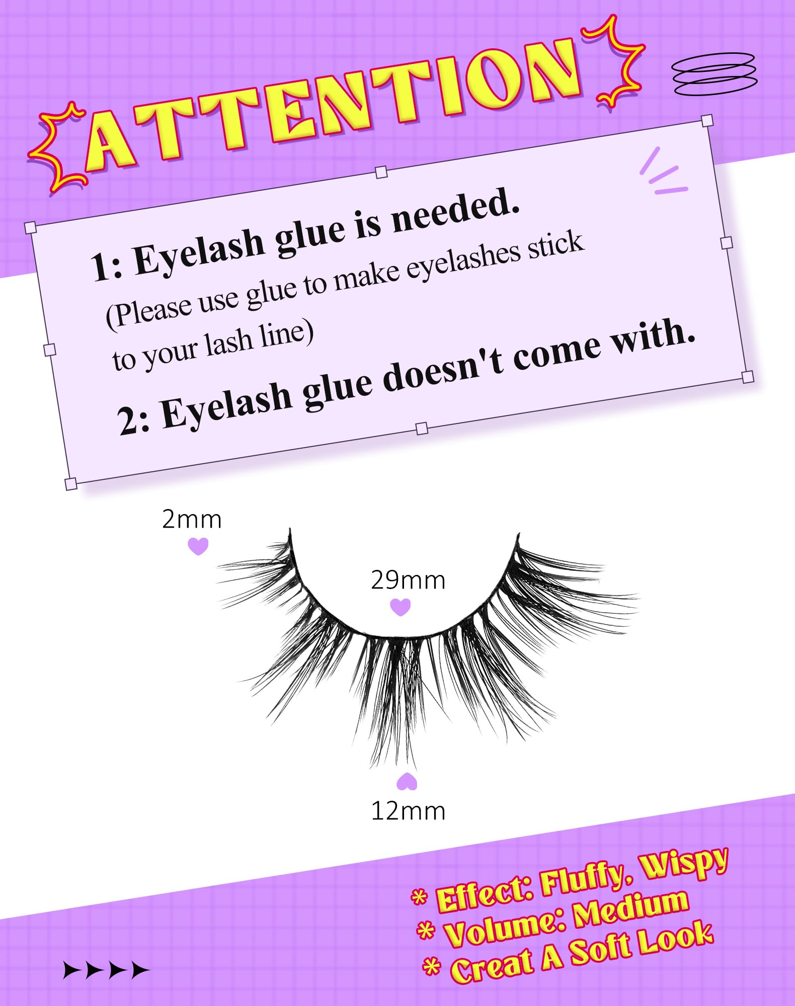 Onlyall cils poids plume 10mm pour un confort tout au long de la journée.