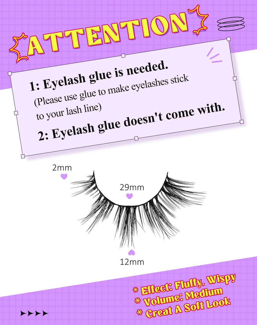 Onlyall cils poids plume 10mm pour un confort tout au long de la journée.