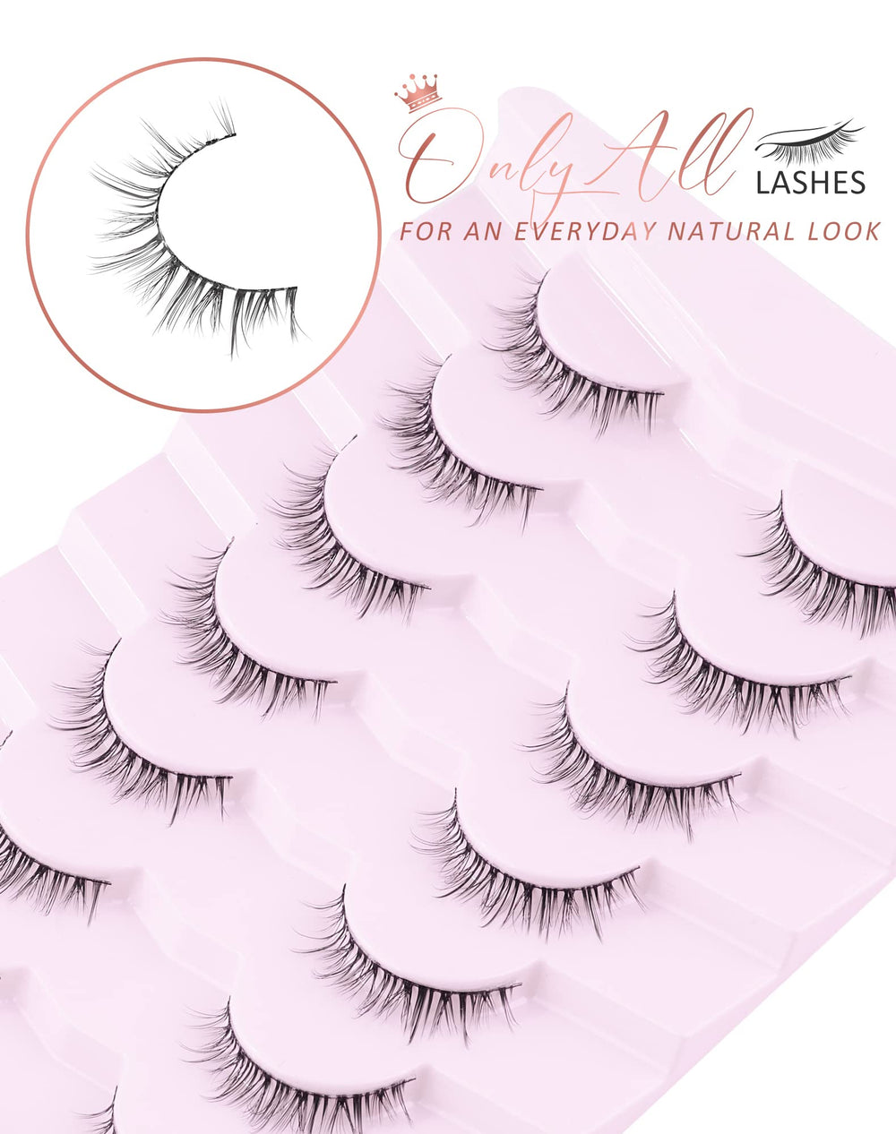 Onlyall cils quotidiens faciles à appliquer pour un look rapide.