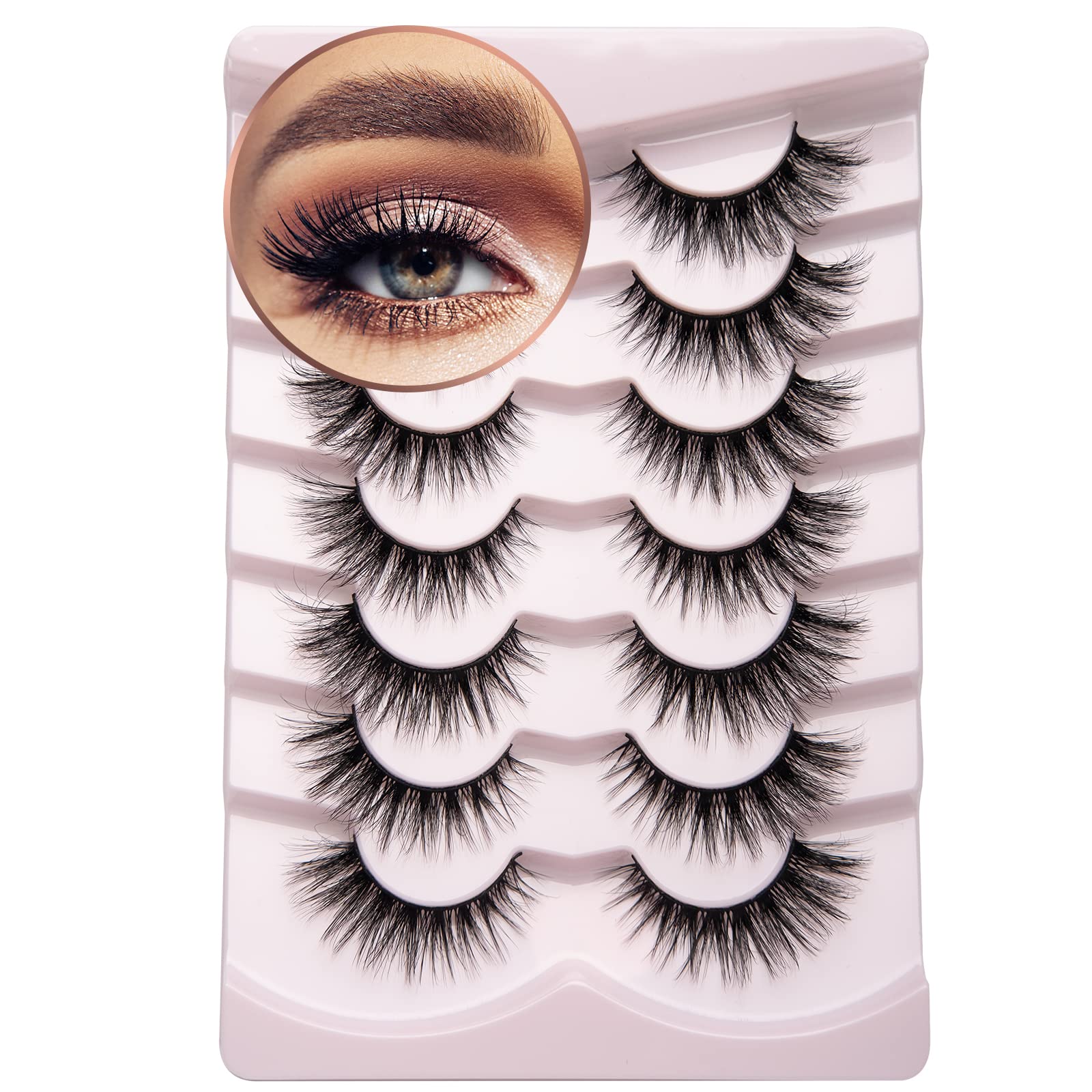 Onlyall cils vison 16mm A04 : effet naturel et confort durable.