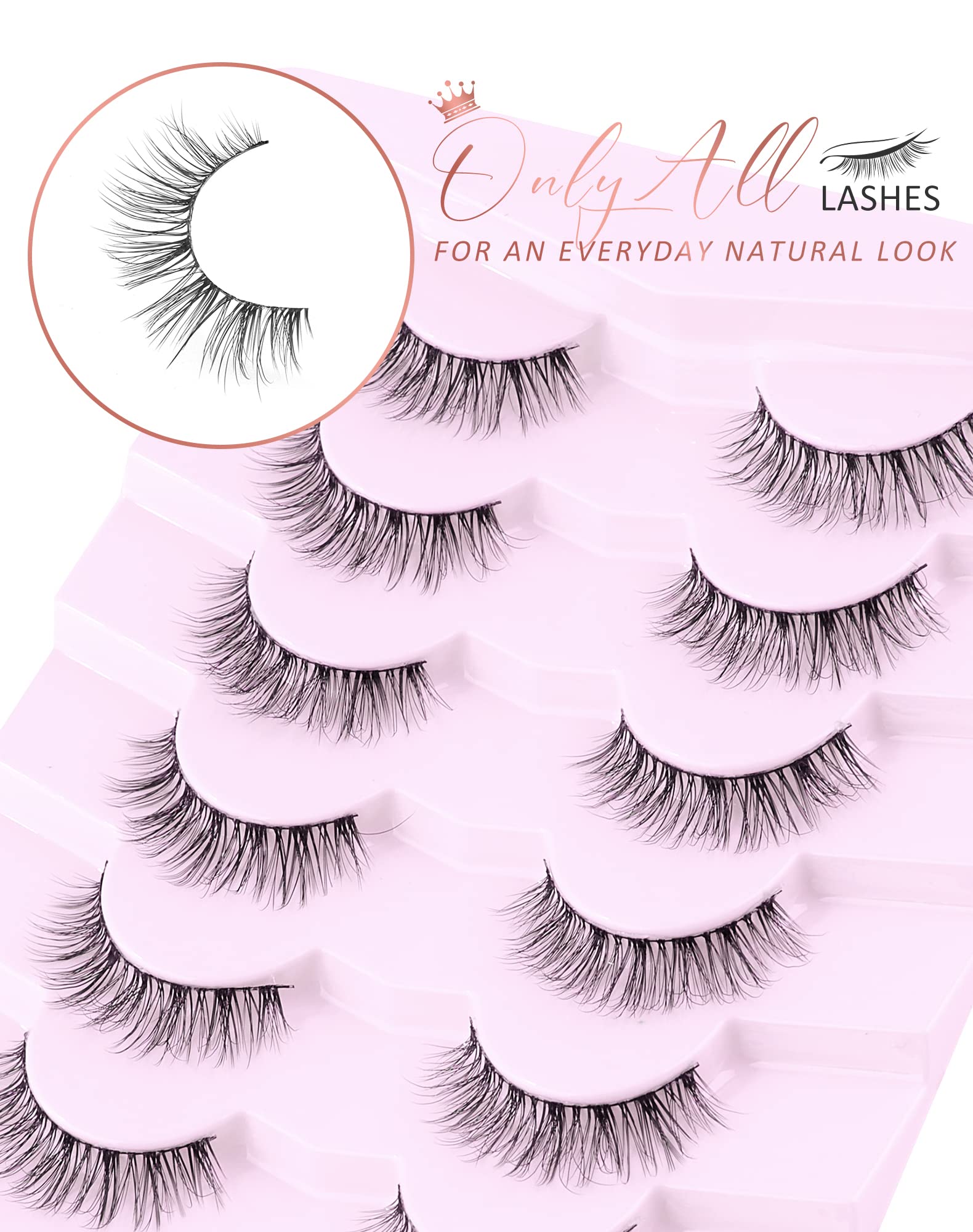 Onlyall Wispy Cils – idéaux pour le quotidien, travail et occasions spéciales