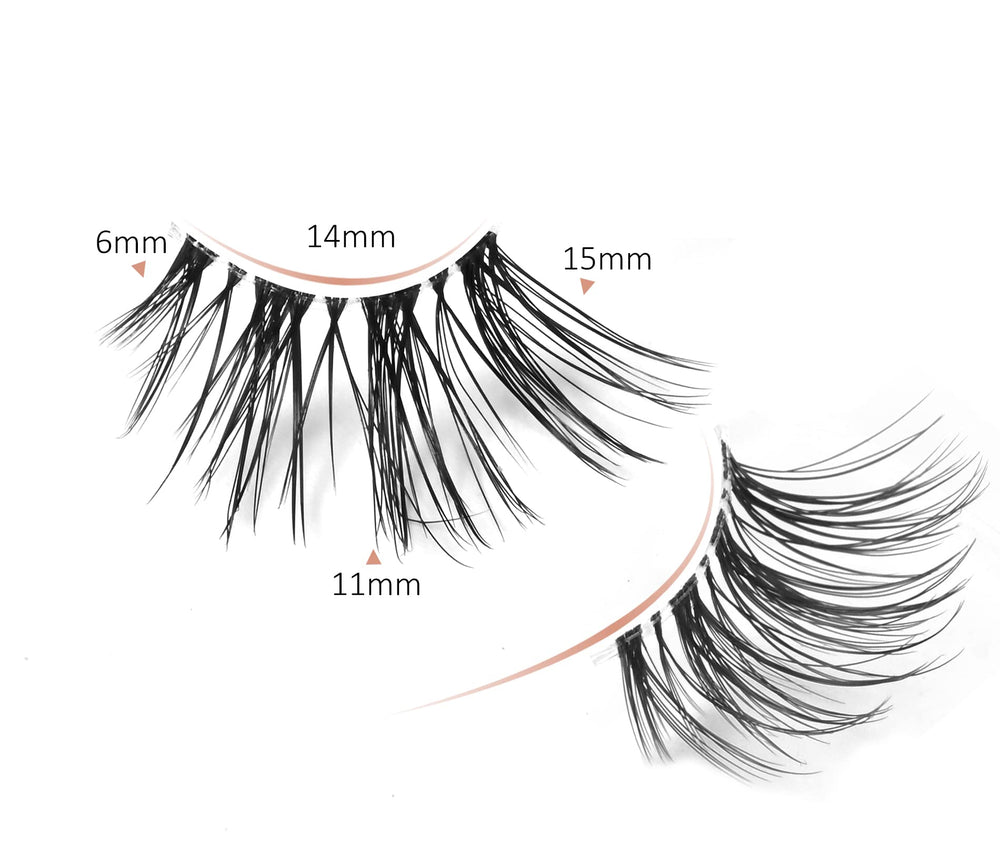 Onlyall Cils Demi Naturel — bande ultra-fine pour un rendu discret
