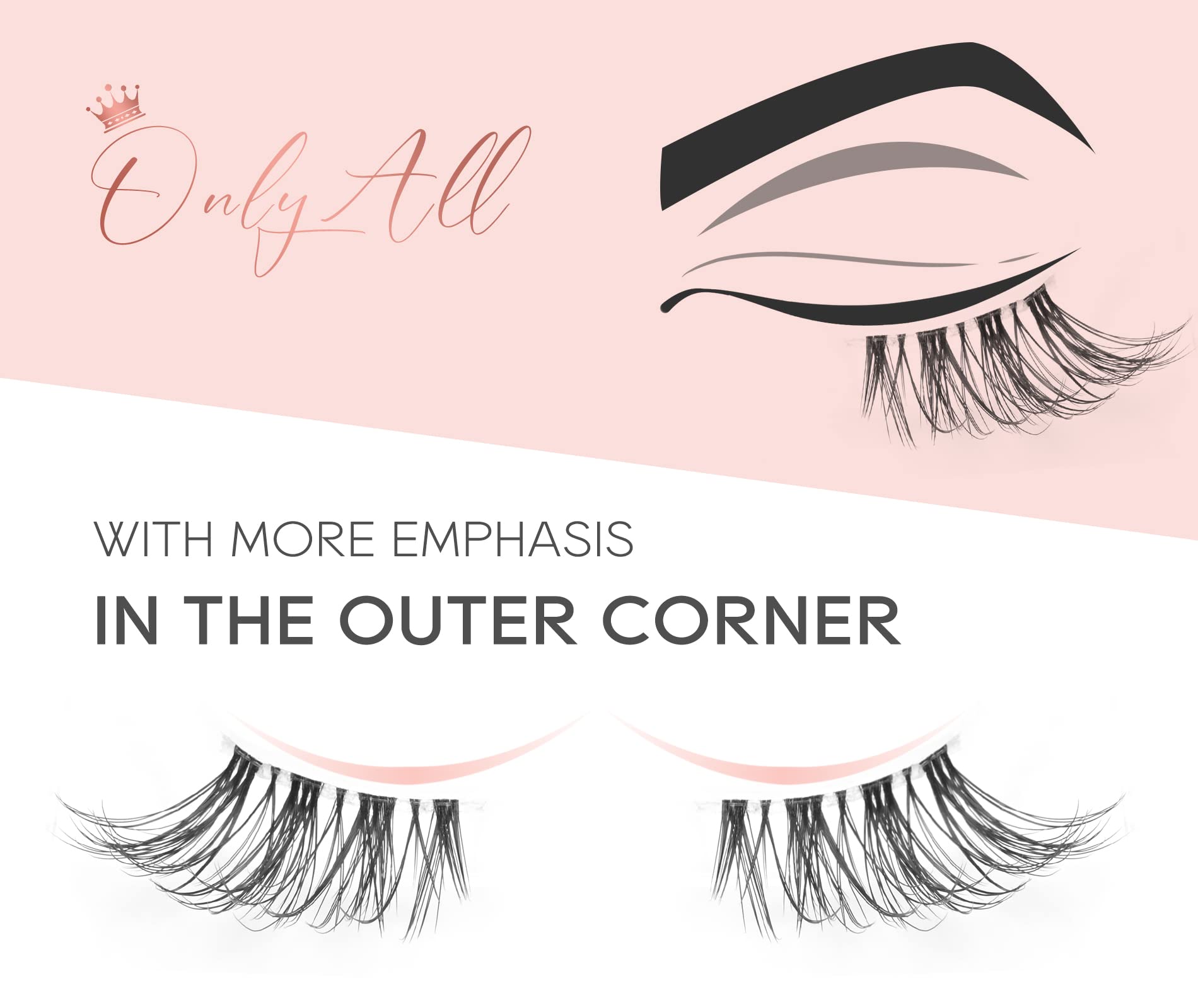 Onlyall Cils Demi Naturel — look polyvalent pour toutes les occasions