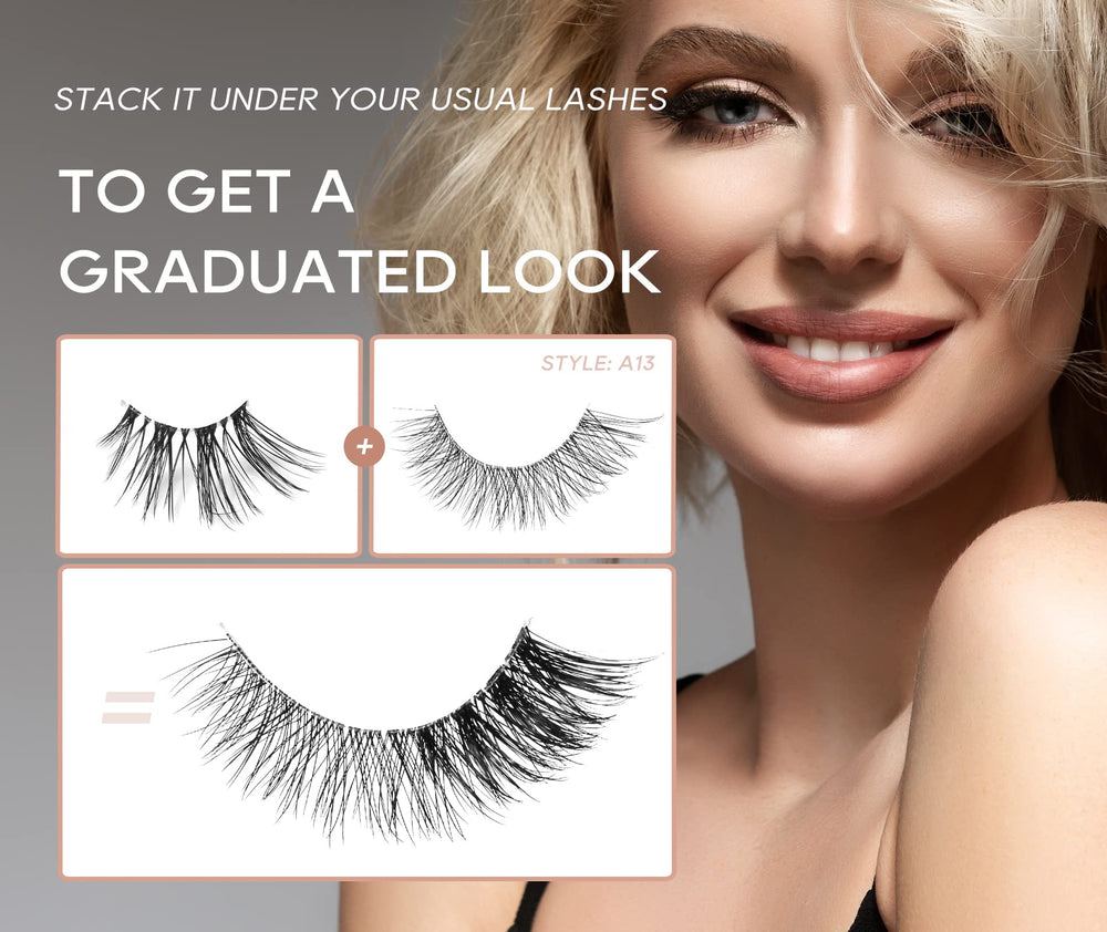 Onlyall Cils Demi Naturel — port confortable toute la journée