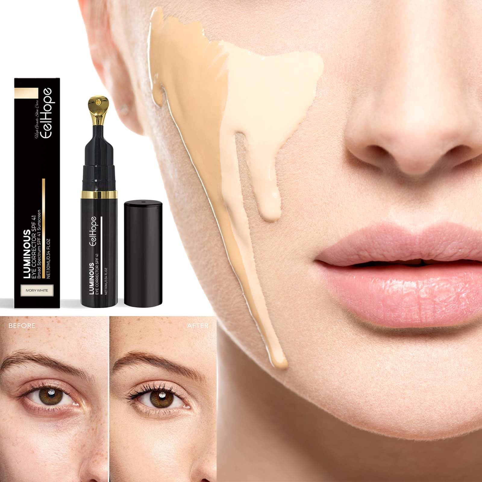 ONMYLOVIN Applicateur crème teinte yeux fini naturel et estompe facile.
