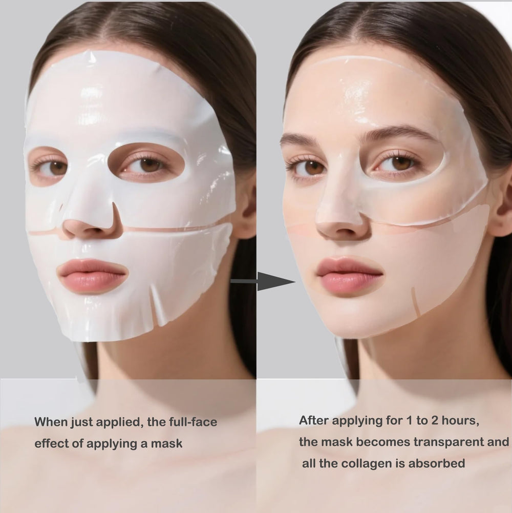 ONMYLOVIN masque hydrogel bio-collagène coréen: adhérence optimale et absorption rapide.