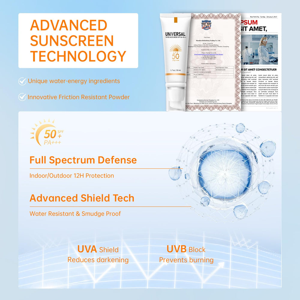 ONSART tinted sunscreen ideal for outdoor use and sweat-prone skin.
